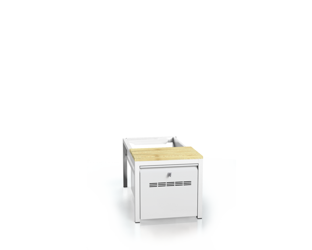 Benches with spruce sticks - with drawers for footwear 375 x 400 x 800